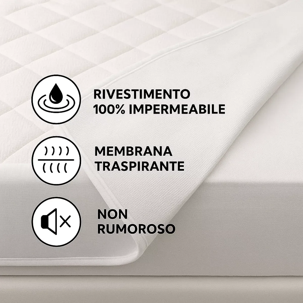 Coprimaterasso Impermeabile STOP WATER | con angoli