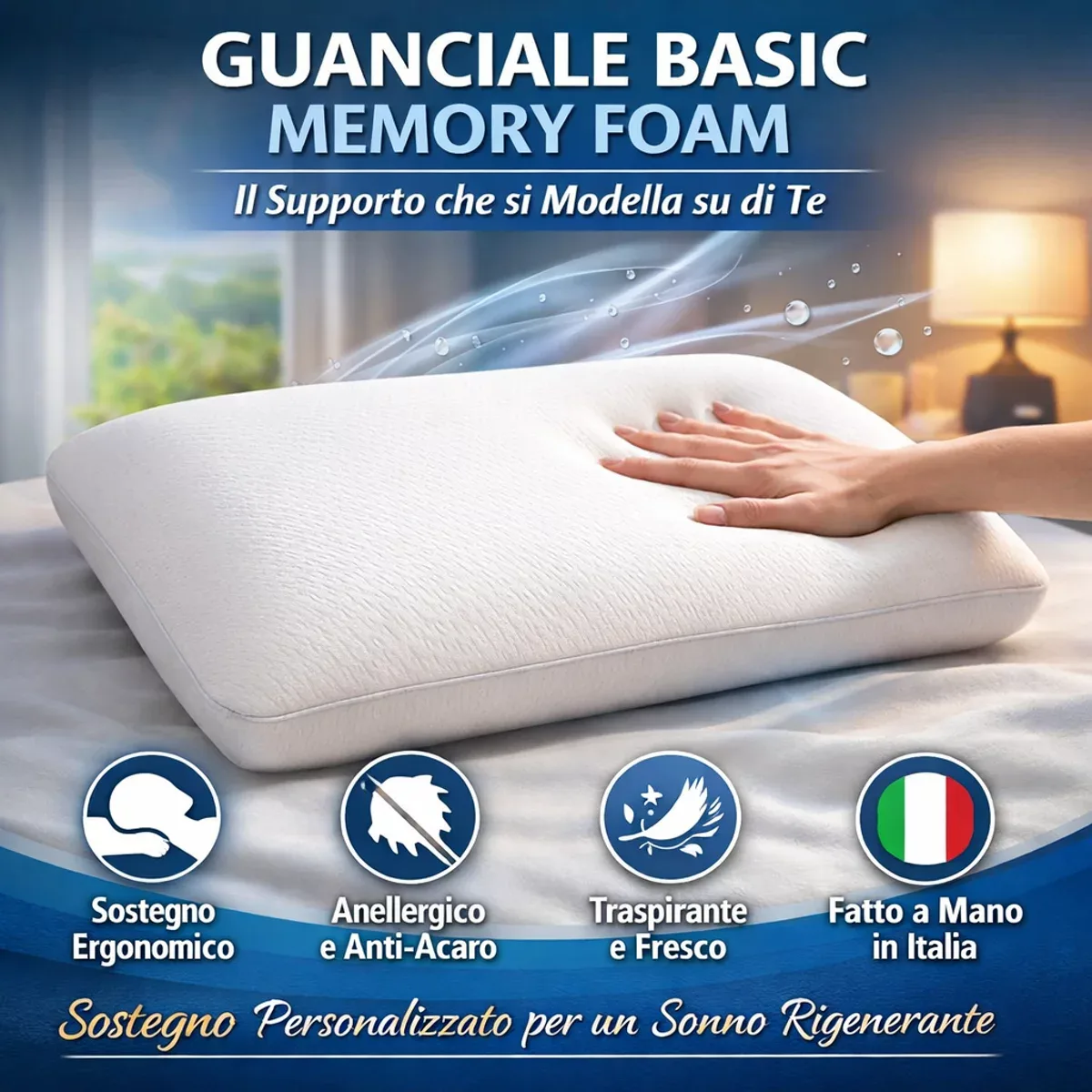 Guanciale in Memory Foam H.15